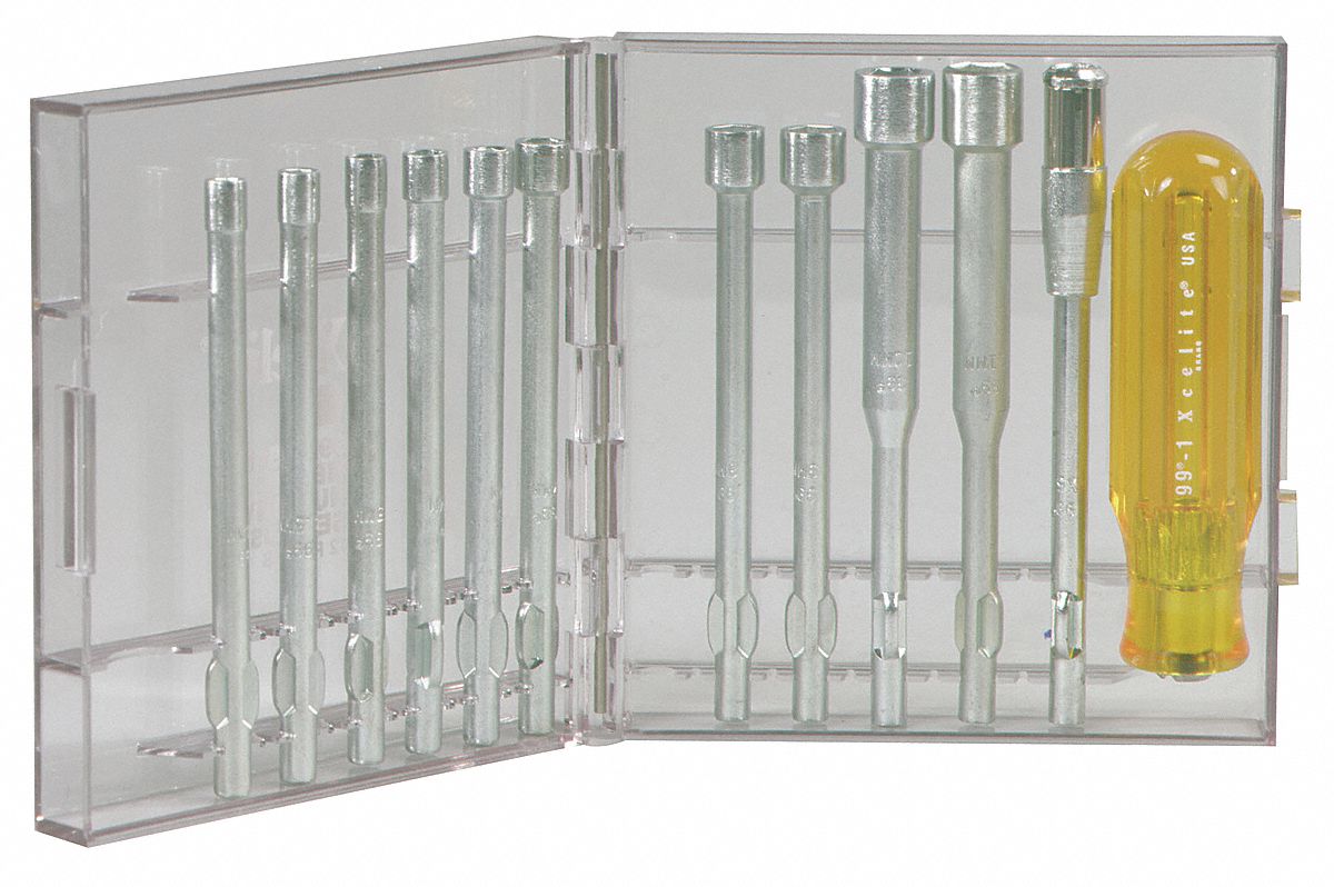 Nut Driver Set, 12 Pieces, Metric