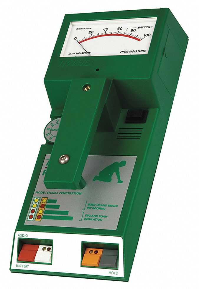 Roof and Wall Moisture Scanner: 0% to 100% (Relative) Moisture Content, Analog