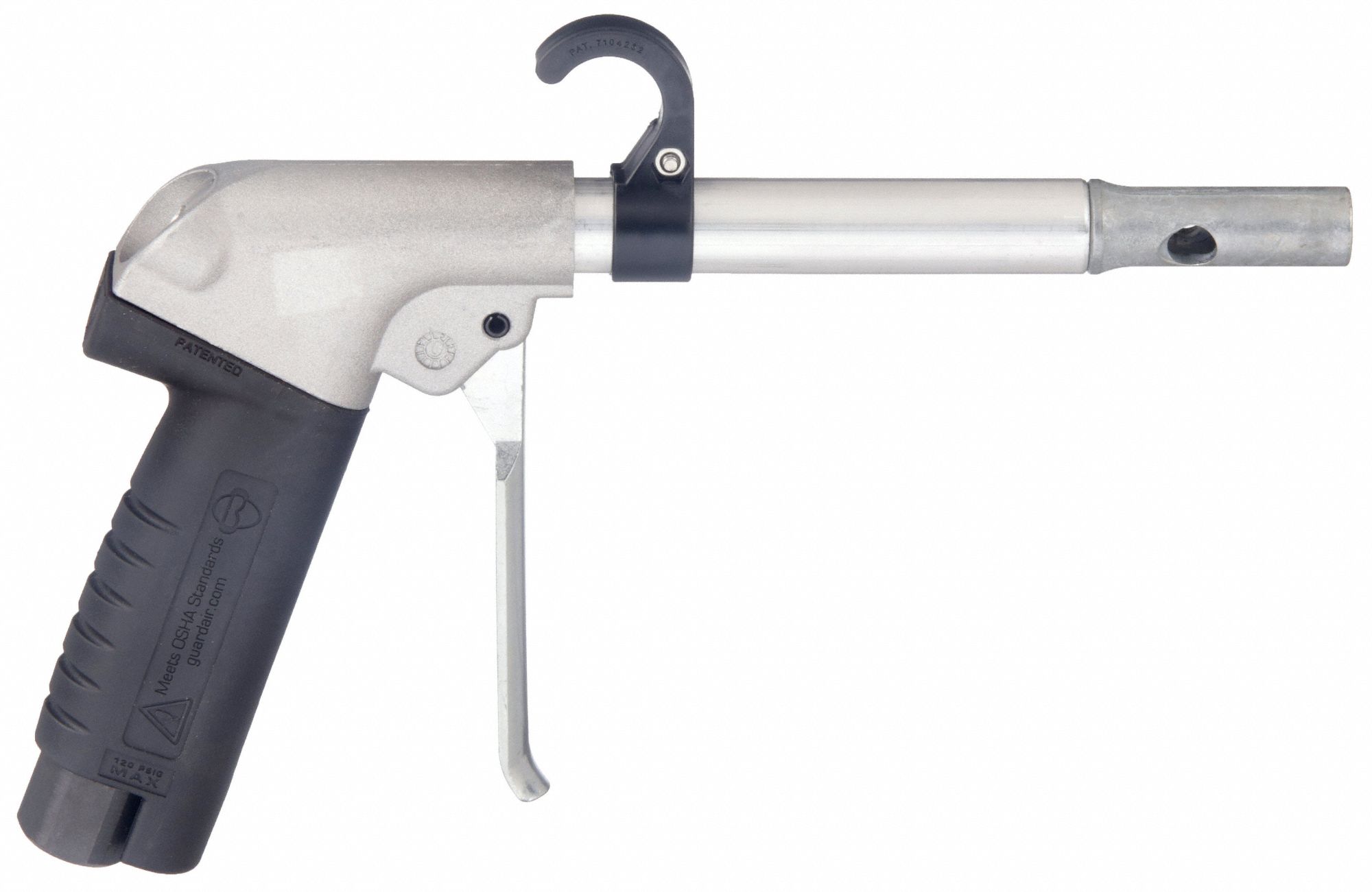 AIR GUN, PISTOL-GRIP, ALUMINUM, 3/8 IN NPT FEMALE, 1 NOZZLE, XTRA THRUST, ALUMINUM