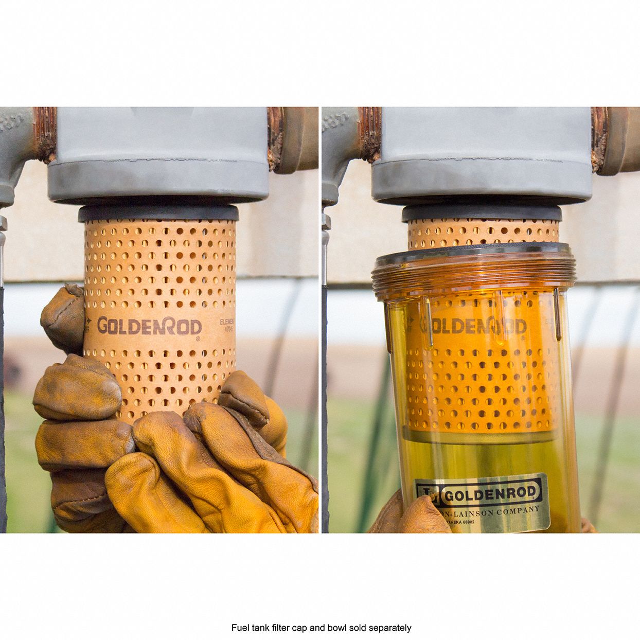 GOLDENROD Fuel Filter, SpinOn Filter Design 3MMF44705 Grainger