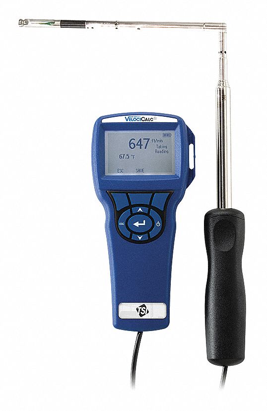 TSI ALNOR Anemometer, Hot Wire and Thermistor, Yes, No, 0 to 6000