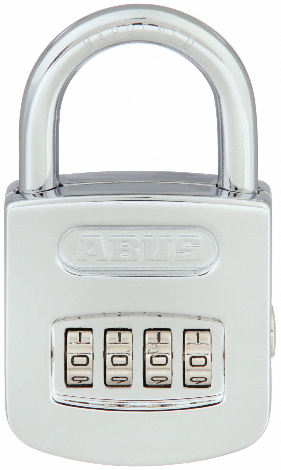 COMBINATION PADLOCK,FRONT,BLACK/SILVER