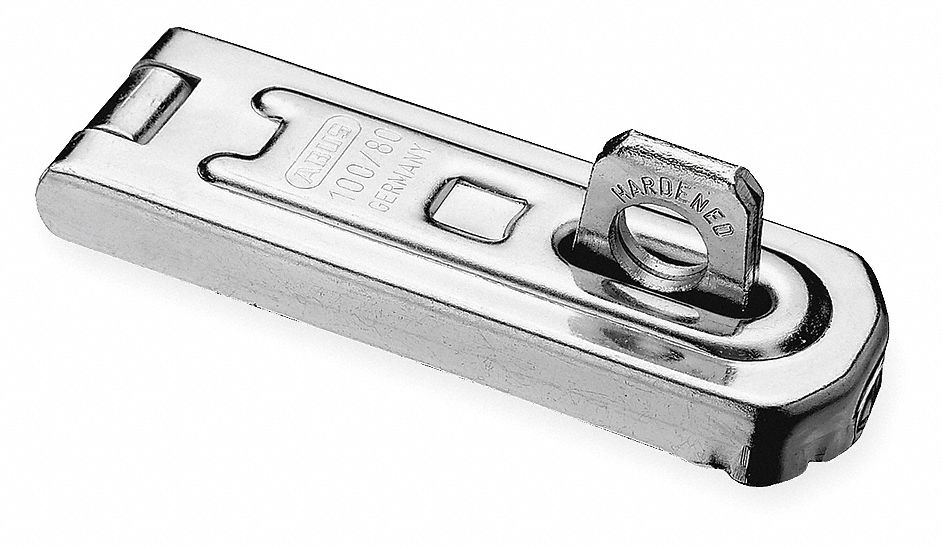 ABUS CONCEALED HINGE PIN HASP,FIXED,CHROME - Hasps - WWG3MPH2