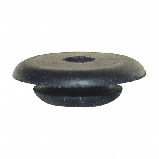 GRAINGER APPROVED Style 5 Rubber Grommet, 3/8 in I.D., 1 in O.D., 9/64