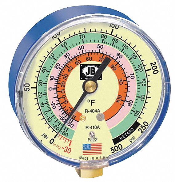 JB INDUSTRIES, R22/R404A/R410A, 3 1/8 in Dia, Replacement Low Side