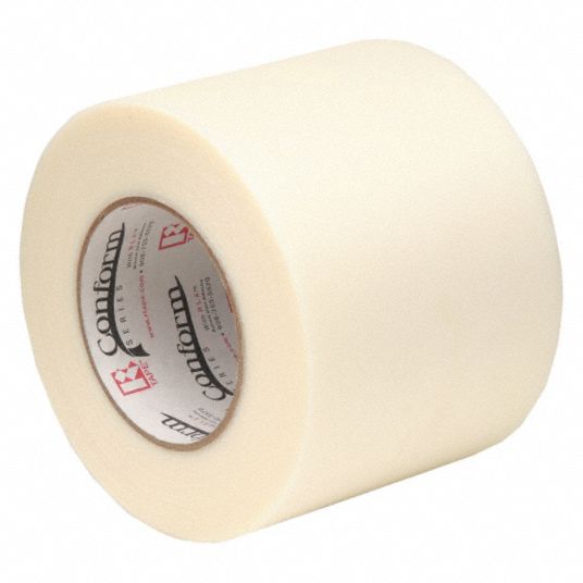 Label Tape, Continuous Roll, Solid, Green, White, Yellow, 2 in, 45 ft,  Paper, PK 3 - Grainger