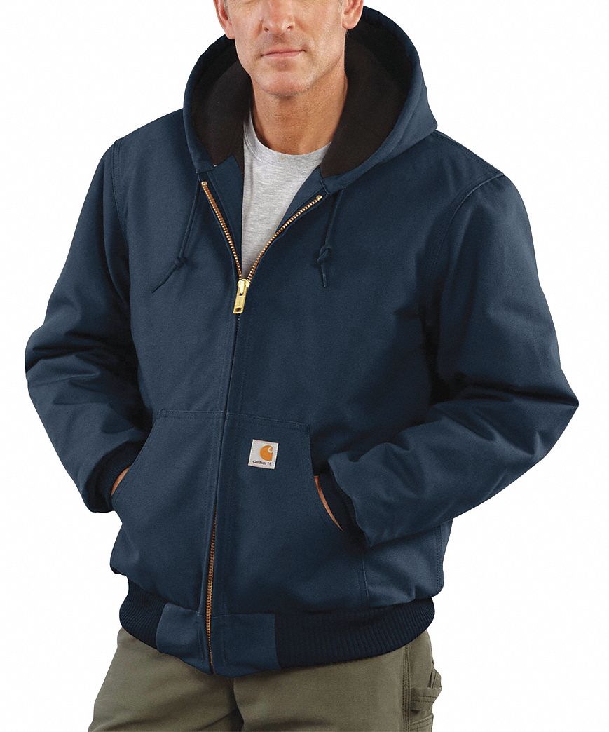 CARHARTT, Jacket, Men's, Active Jacket - 3MUU4|J140-DNY LRG TLL - Grainger