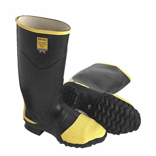 Ranger steel toe rubber on sale boots