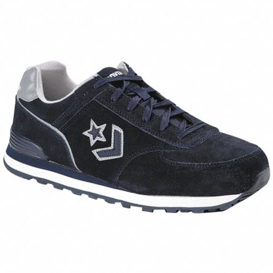 Athletic Shoe 9 1 2 M Men s Navy Blue Steel Toe Type 1 PR Grainger