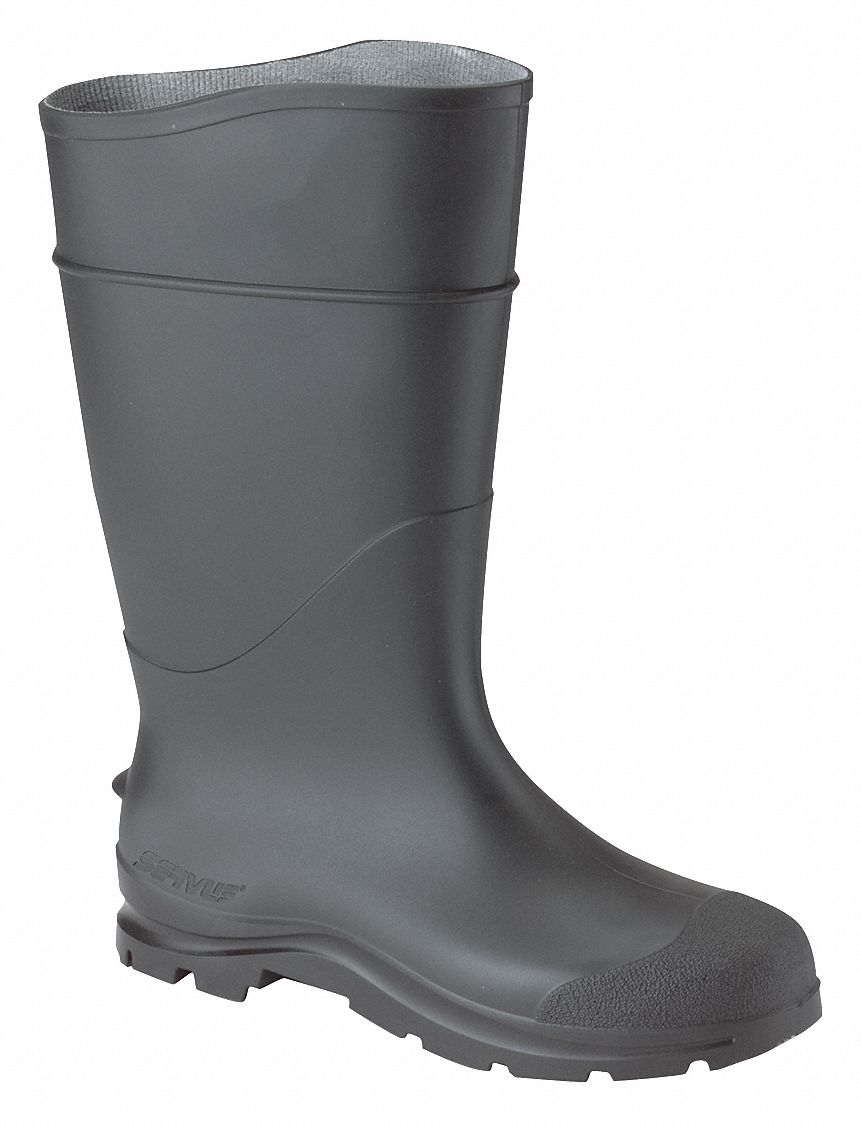 Defined Heel Electrical Hazard EH Oil Resistant Sole Plain Toe Waterproof 10 Rubber Boot 3MYD9 18822 10 Grainger