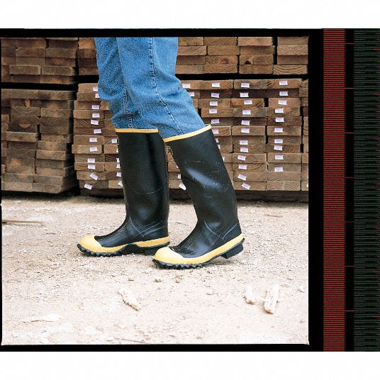 Knee Boots, Men's, 10, Knee, Steel Toe Type, 1 PR - Grainger