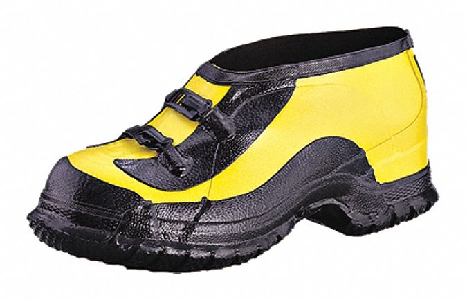 Overshoe: Yellow, Ankle Shoe, 10 to 11 Shoe Size, 1 PR