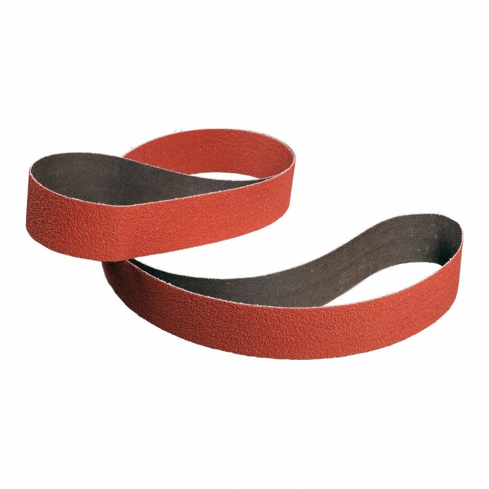 Cloth Belt 984F: 9 3/8 in W x 132 in L, Ceramic, 36 Grit, YF Wt Cloth Backing, 5 PK