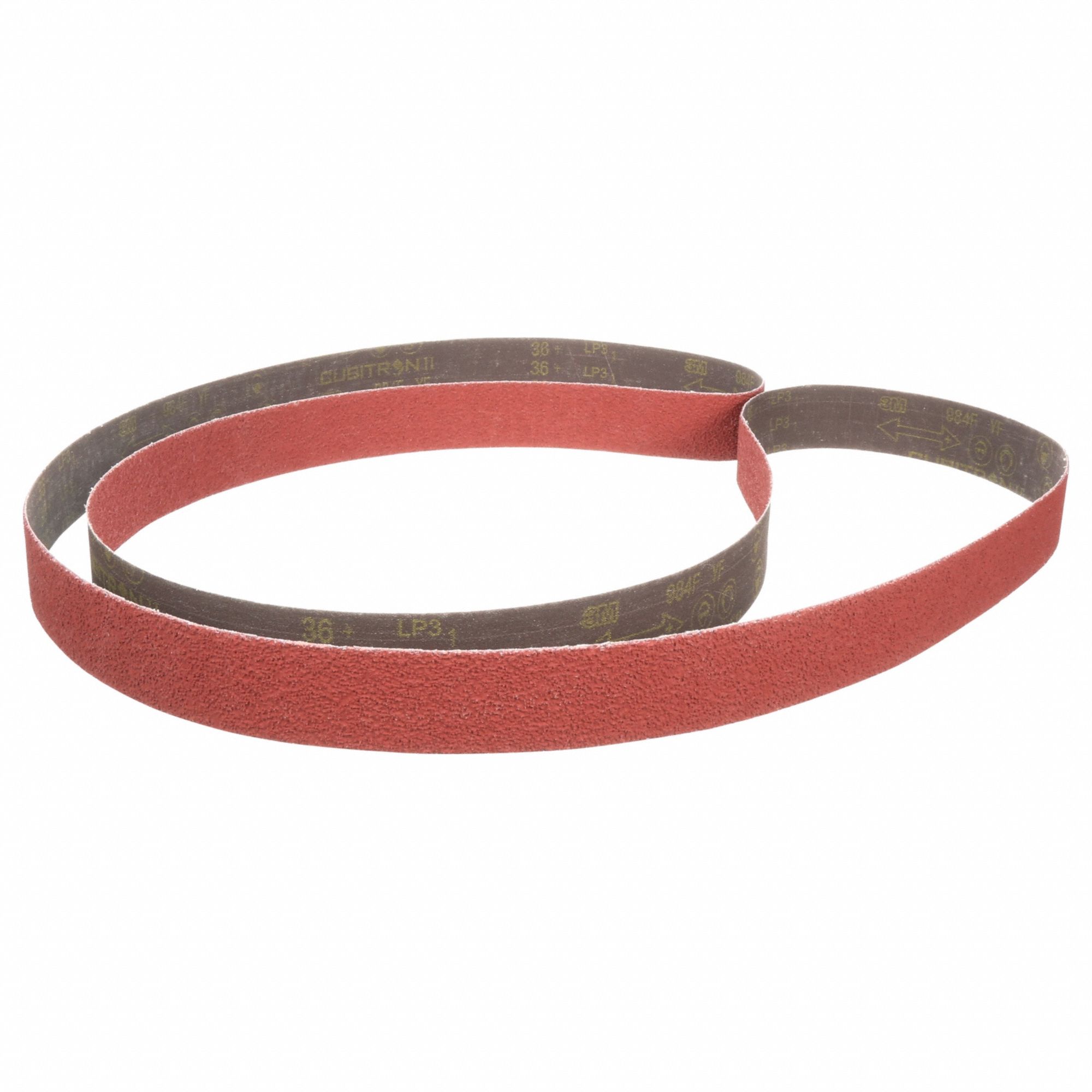 Cloth Belt 984F: 3 in W x 90 in L, Ceramic, 36 Grit, YF Wt Cloth Backing, 984F, 50 PK
