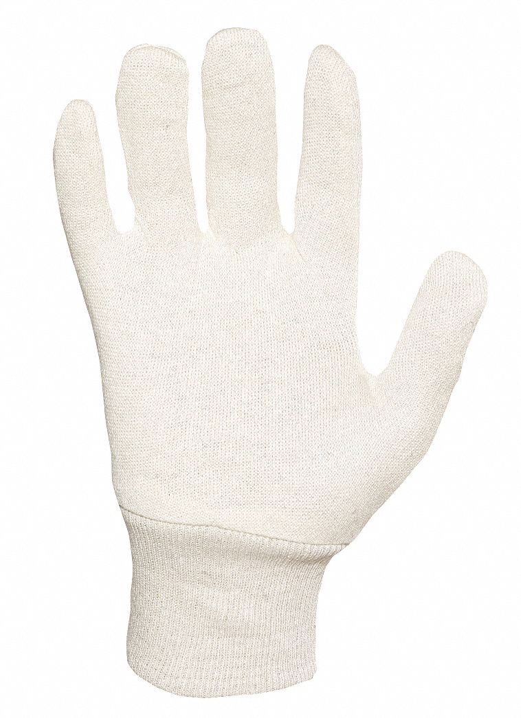 white jersey gloves