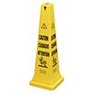 Caution Cuidado Attention Safety Cone Signs image