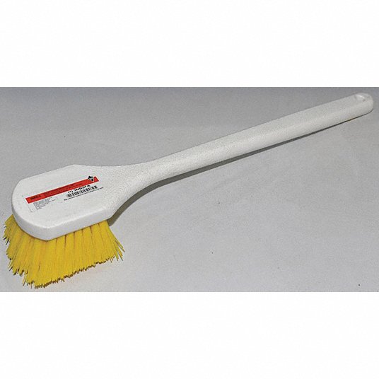 Scrub Brush,Polyester,Long Handle 3NB57 
