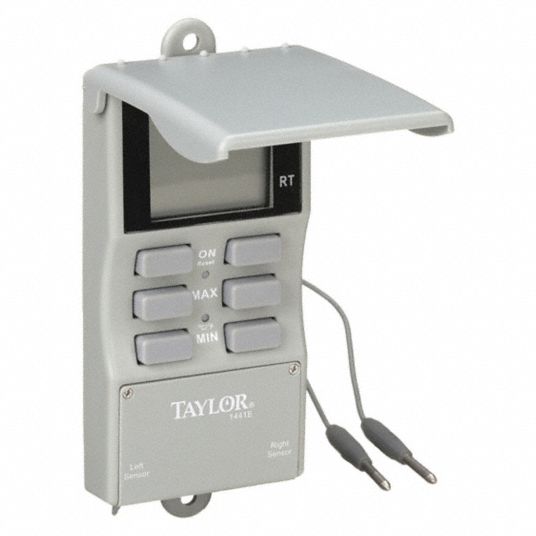 Taylor White Digital Indoor & Outdoor Thermometer