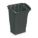 BIN FOR UTILITY CARTS WITH PLASTIC OR WIRE SHELVES, PLASTIC, BLACK