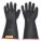 ELECTRICAL LINEMAN GLOVES, BLACK/RED, SZ 10, 14 IN L