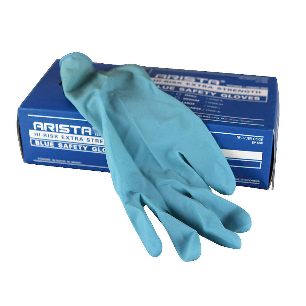 Blue PK50 Latex S Disposable Gloves