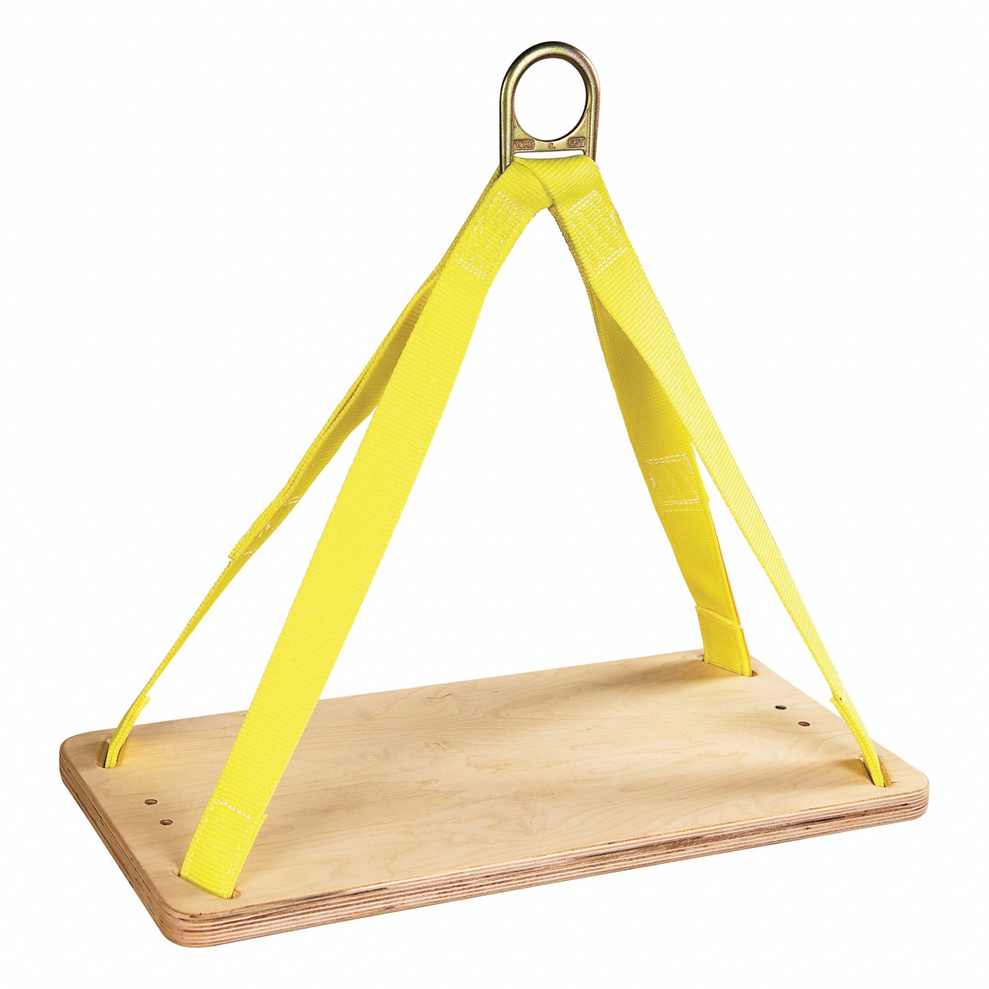 Bosun Chair: 310 lb Wt Capacity, Steel, 12 in Seat Dp, Plywood, 24 in Seat Wd