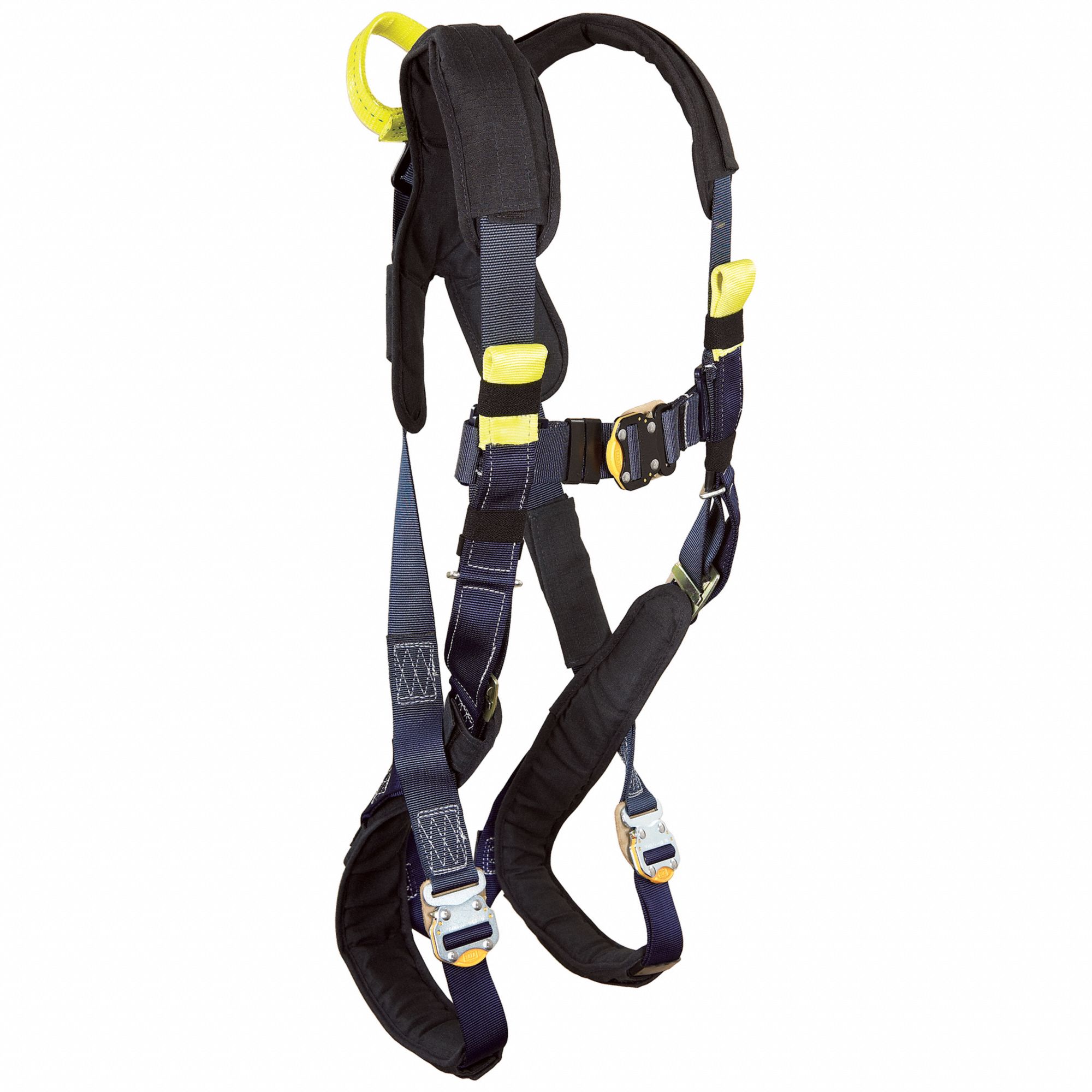 Full Body Harness, L, 420 lb., Bl/Gry/Ylw