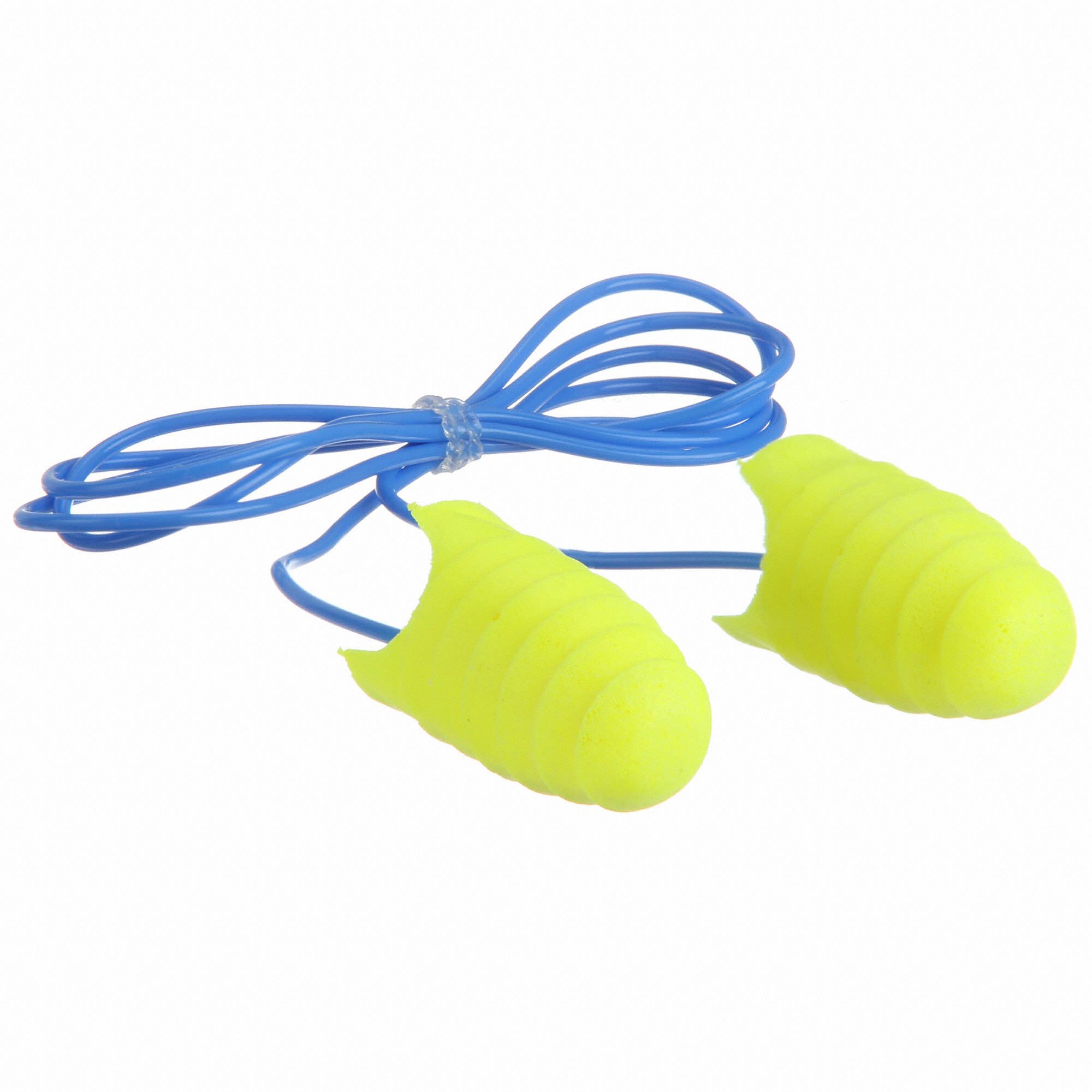 3M 312-6001 E-A-Rsoft Grippers Corded Earplugs, 200 Pairs