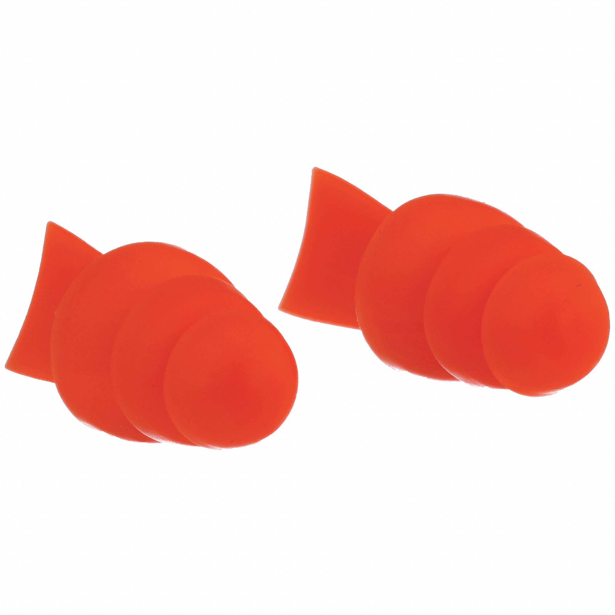 Ear Plugs, Uncorded, Flanged, 27dB, PK100