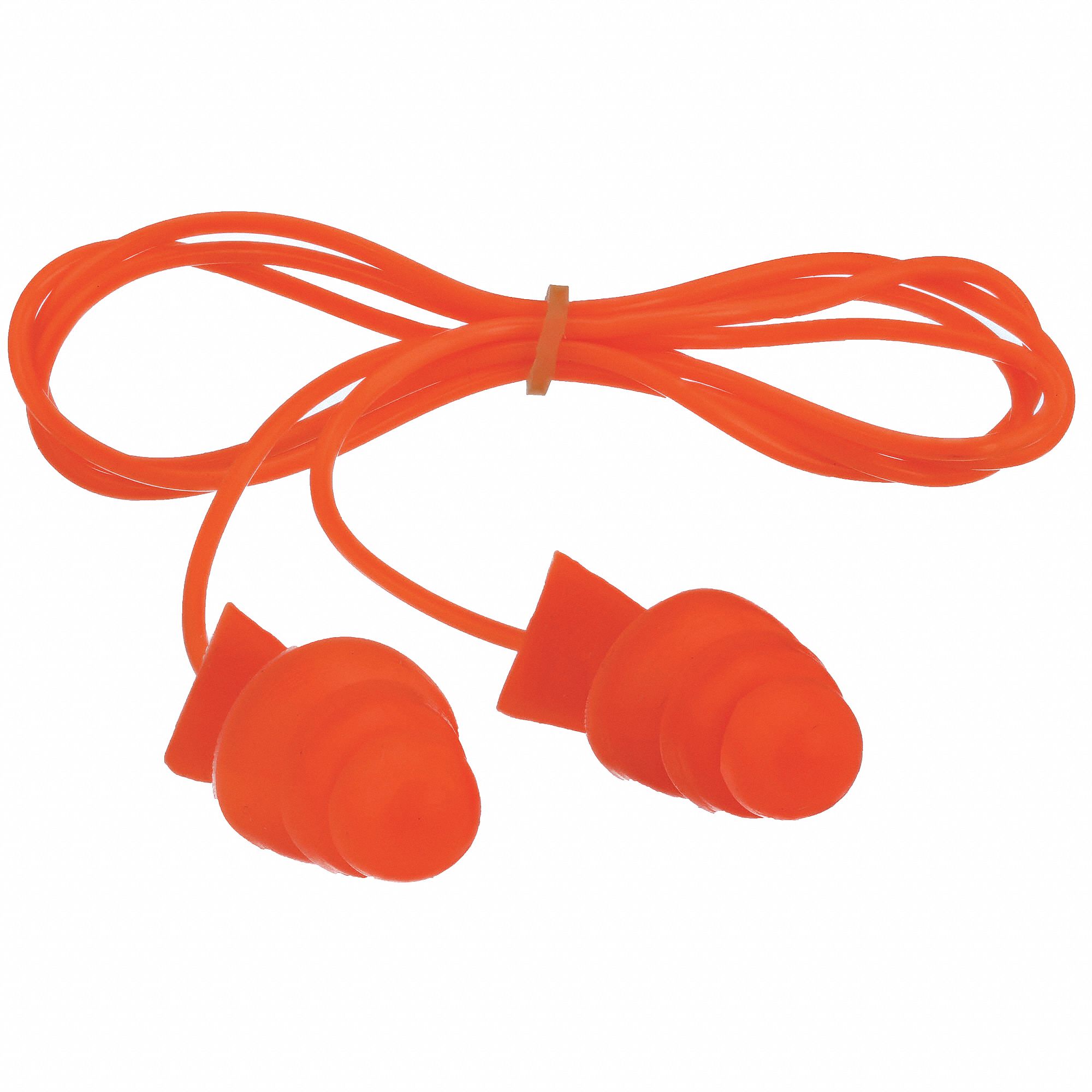 Ear Plugs, Corded, Flanged, 27dB, PK100