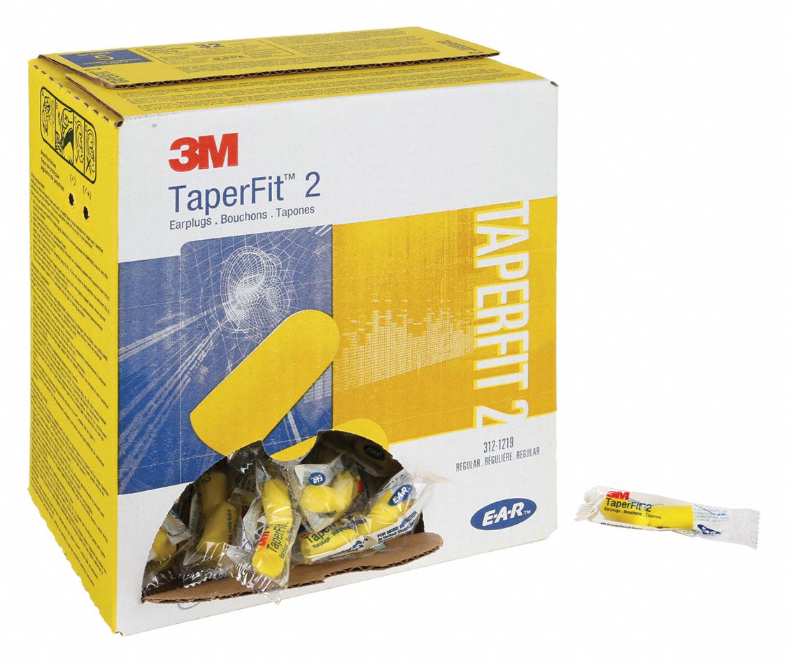3M Ear Plugs: Bullet, 32 dB NRR, Gen Purpose, Uncorded, Disposable ...