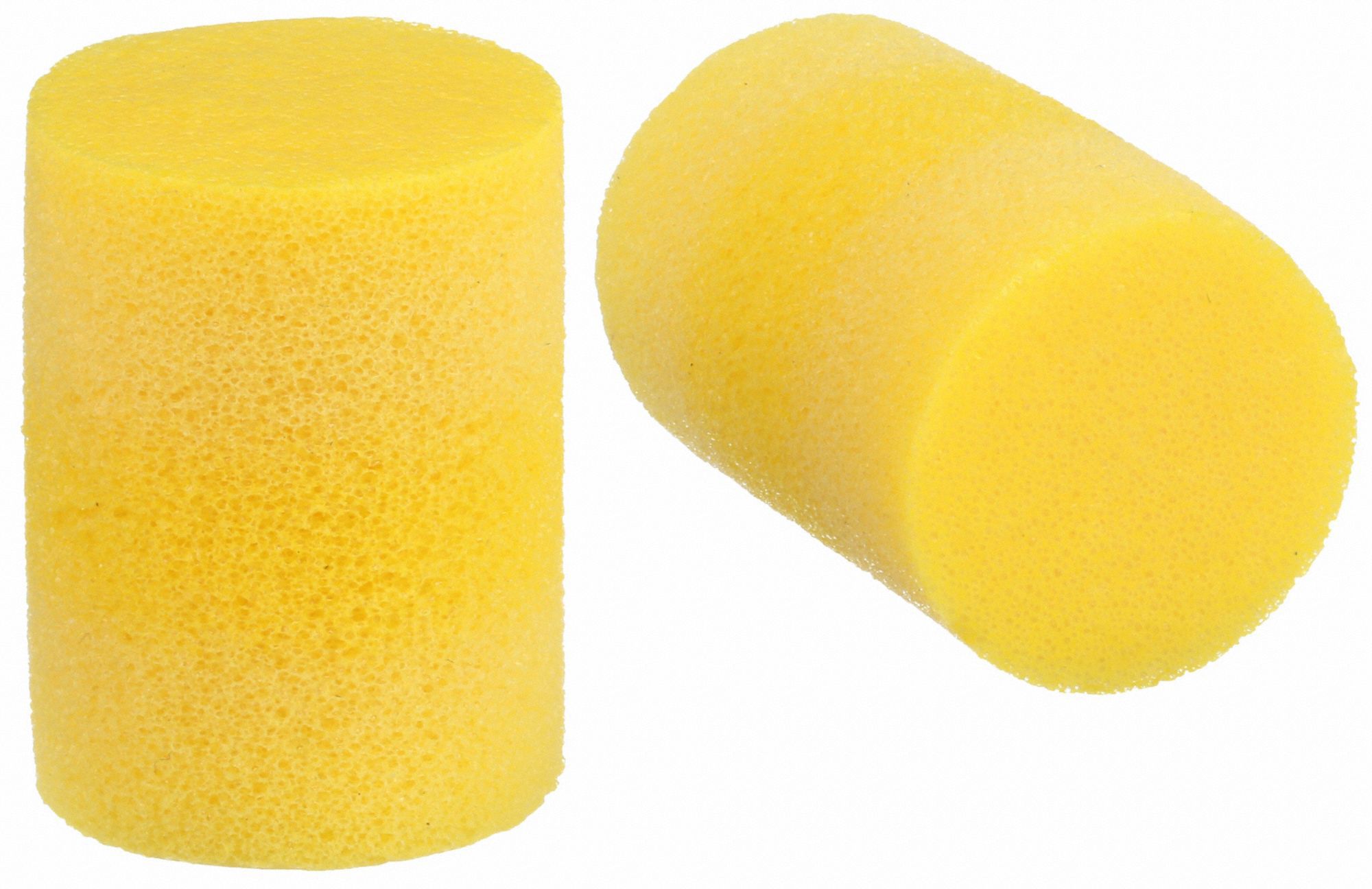 EARPLUGS, DISPOSABLE, YLW, FOAM, MEDIUM, CYLINDER, 29DB, CORDLESS, ROLL-DOWN, 200PR