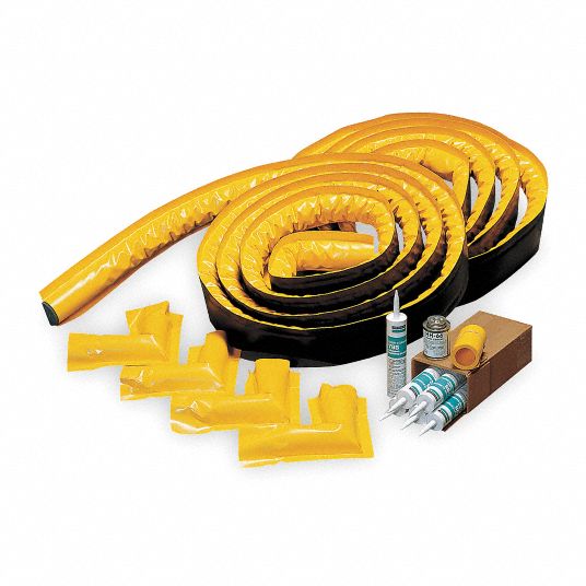 JUSTRITE Spill Berm Kit, Yellow 3NJN828465 Grainger