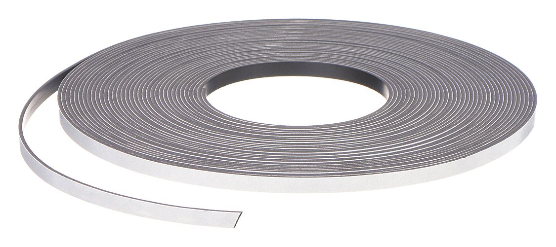 MASTER MAGNETICS, Indoor/Outdoor Adhesive, 2.75 lb, Magnetic Strip ...