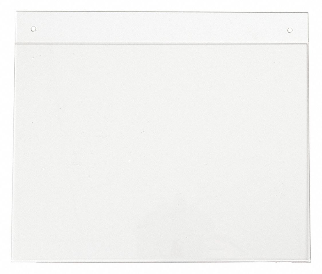 SIGN HOLDER, SCREW, ACRYLIC, CLEAR, 12 IN COMPATIBLE SHEET H
