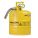 TYPE II SAFETY CAN, 2 GAL, YELLOW, GALVANIZED STEEL, 13¼ IN H, 9½ IN OD, FOR DIESEL