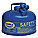 TYPE I SAFETY CAN, 2 GAL, BLUE, GALVANIZED STEEL, 9½ IN H, 11¼ IN OD, FOR KEROSENE