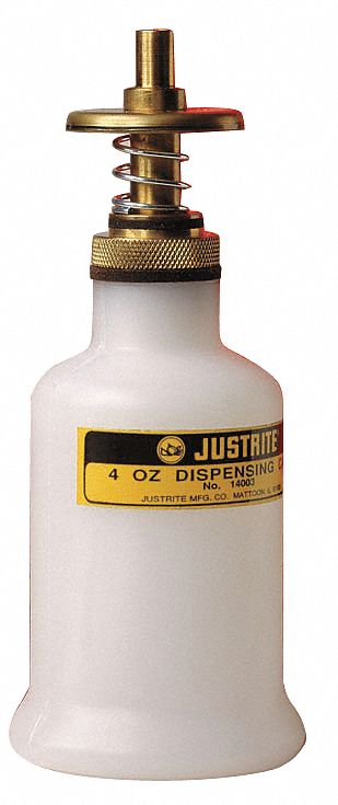 3NKN6 - Dispensing Bottle 4 Oz. White Poly