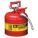 TYPE II SAFETY CAN, 2 GAL, RED, GALVANIZED STEEL, 13¼ IN H, 9½ IN OD, FOR FLAMMABLES