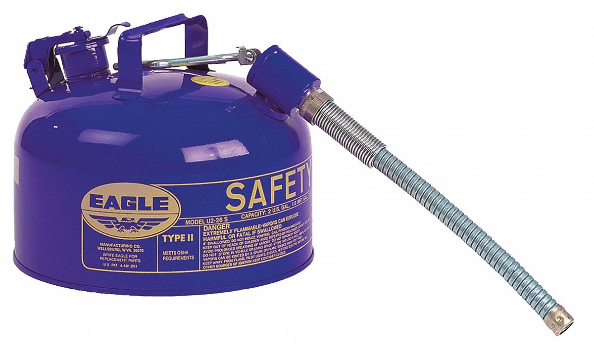 Type II Safety Can,Blue,9-1/2 In. H