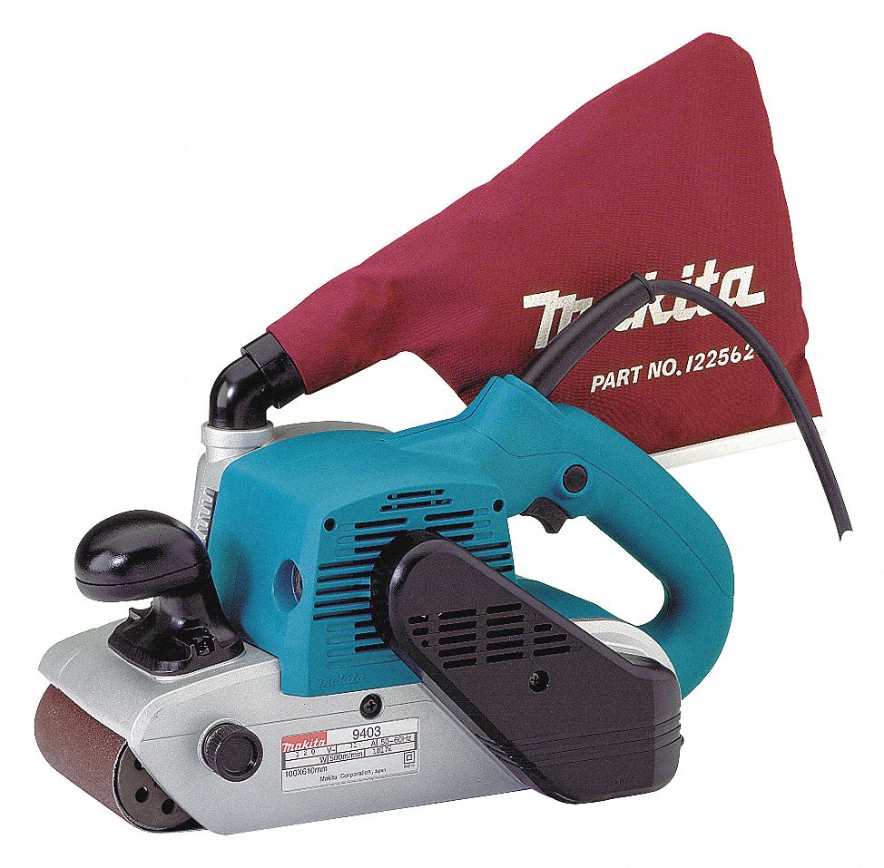 BELT SANDER, CORDED, 13 ⅞ IN, 4 X 24 IN, 11A, UL/CSA, 1640 SFPM, 16.4 FT, 2 CONDUCTORS