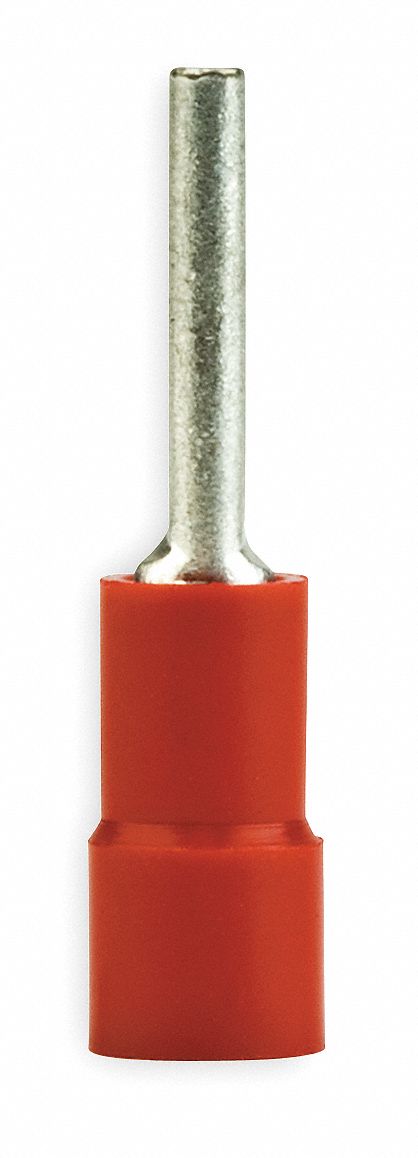 Pin Terminal Red Butted 22-18 PK100