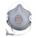 PARTICULATE RESPIRATOR, DISPOSABLE, HANDYSTRAP/VENTEX, CLOTH/DURA-MESH, M/L, 10/BOX