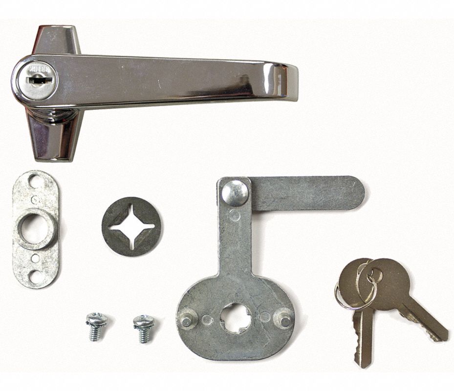 JUSTRITE Manejo de Gabinete, Acero Galvanizado, Color Plata, Altura 5