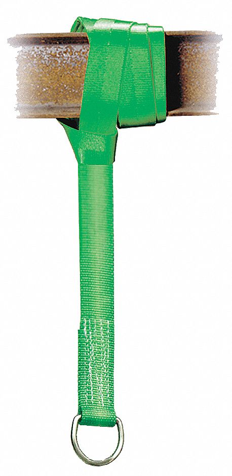 Cross Arm Strap: 6 ft Overall Lg, Steel, Kevlar, D-Ring, Reusable, D-Ring, Cinch Loop