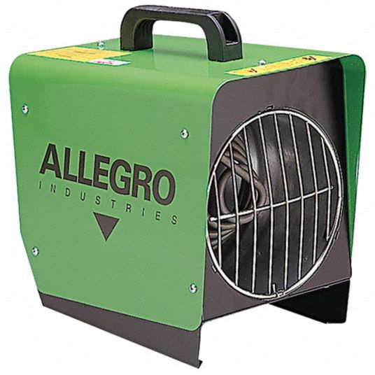 ALLEGRO Portable Electric Ducted & Tent Heater, 1,500 W, 120V AC, 1