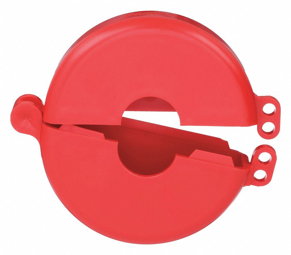 BRADY, Hinged, For 127 mm Max Hand Wheel Dia, Gate Valve Lockout