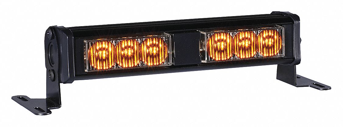 Mini Light Bar: 7 in Lg - Vehicle Lighting, 1 1/4 in Ht - Vehicle Lighting, Rotating