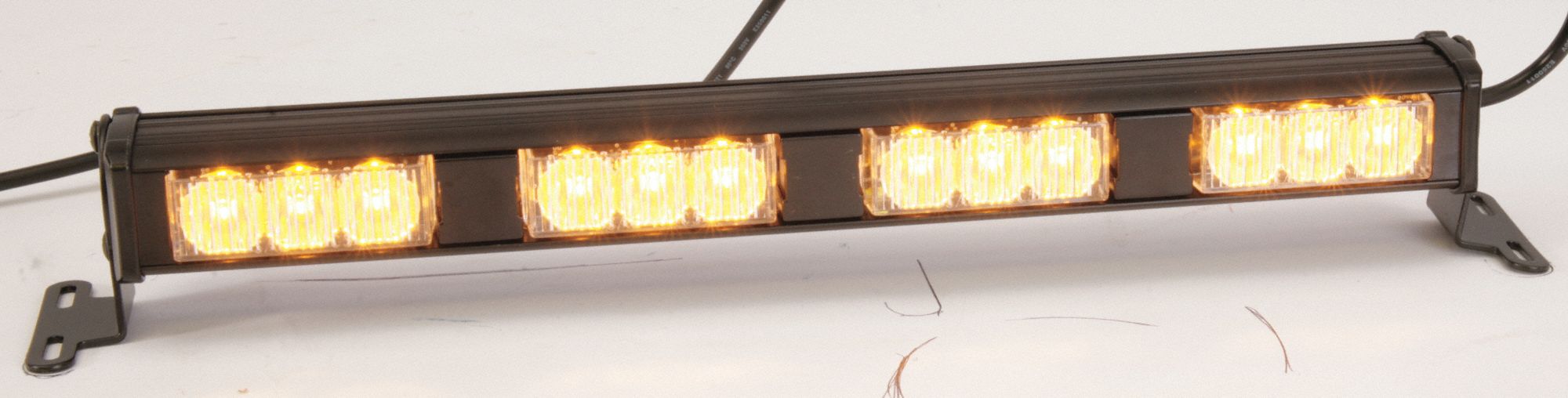 Quad Lighthead: 14 in Lg - Vehicle Lighting, 1 1/4 in Ht - Vehicle Lighting, Flashing