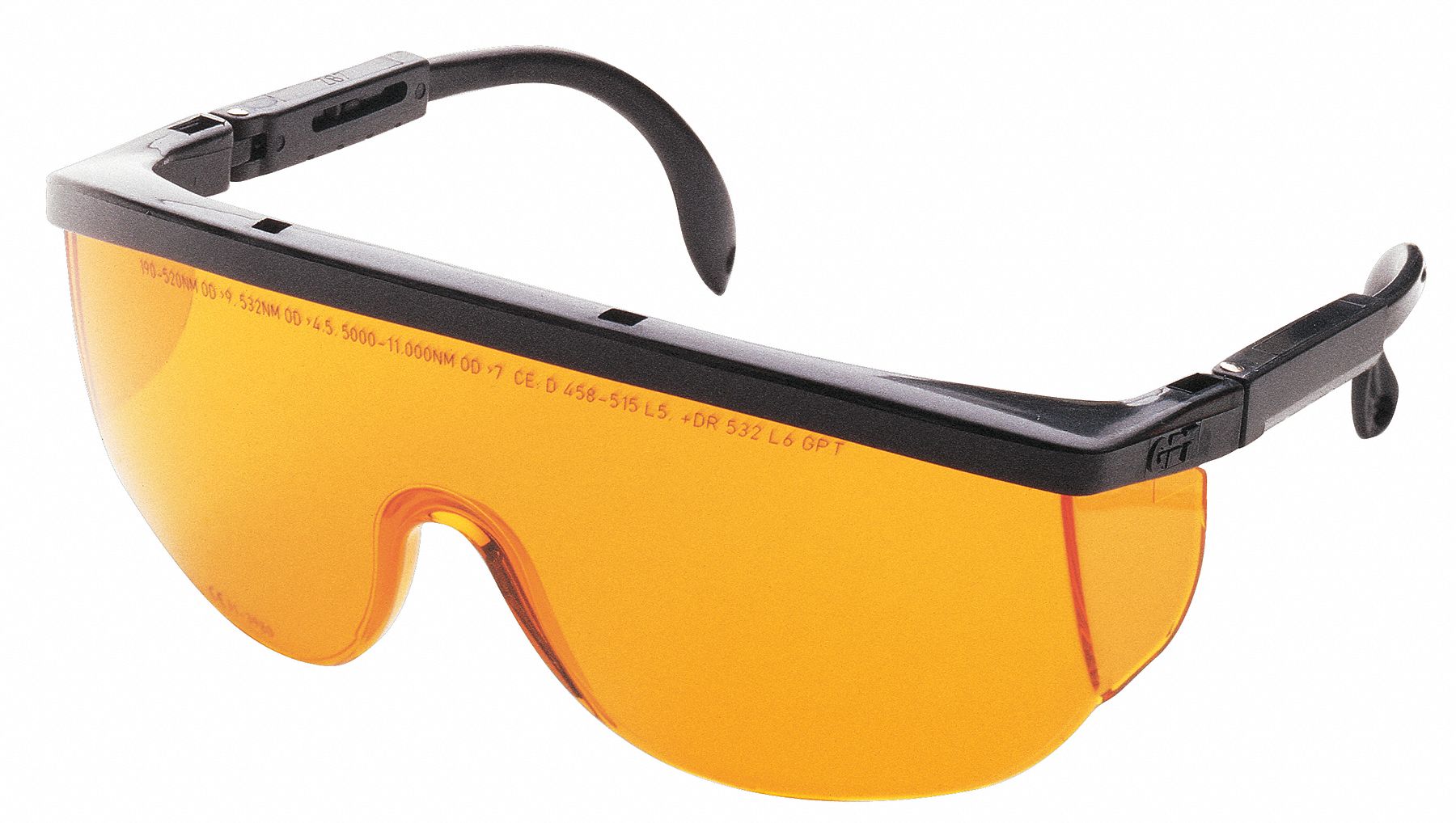 3NUL6 - Laser Glasses Amber Uncoated